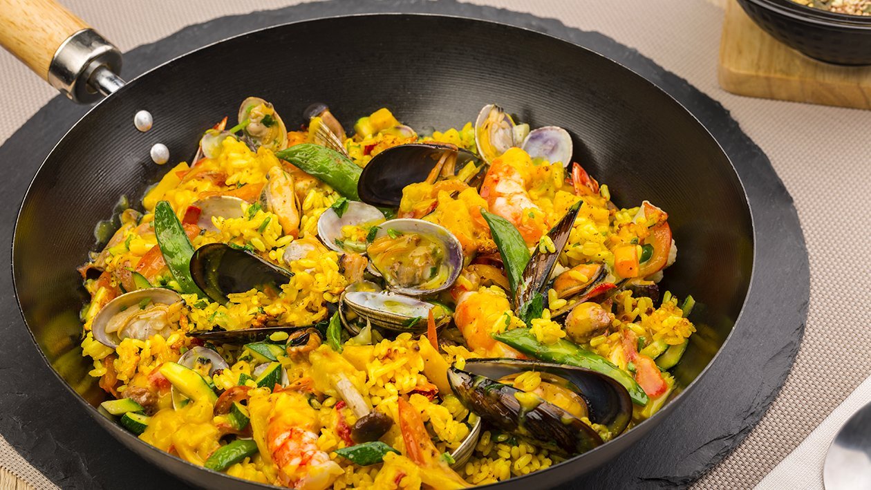 Paella di riso in salsa al curry – - Ricetta
