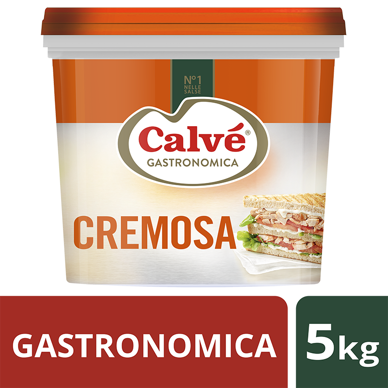 Calvé Gastronomica Cremosa 5, 5 Kg - "Quando griglio i miei panini spesso la maionese si separa e non è più appetitosa"
