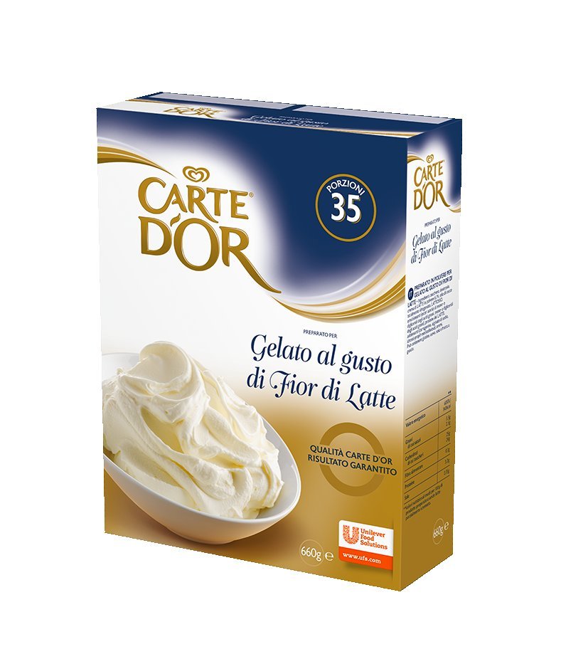 Carte d’Or preparato per Gelato al gusto Fior di Latte 660 Gr - 