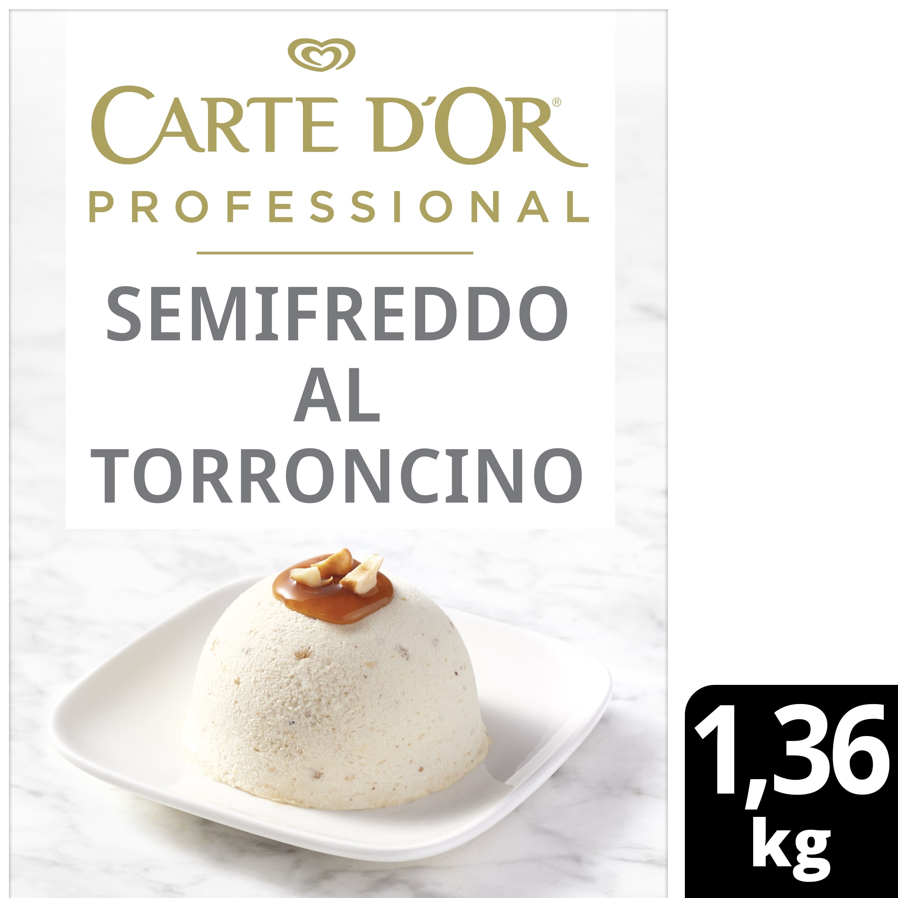 Carte d’Or preparato per Semifreddo al Torroncino 1,36 Kg - 