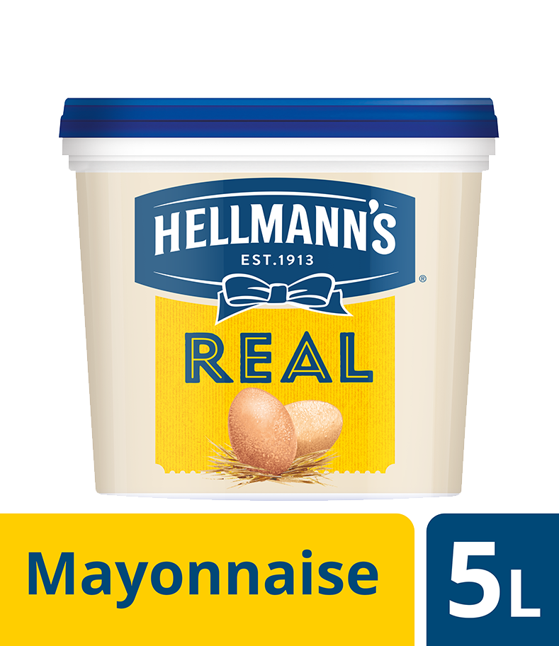 Hellmann’s Real Mayonnaise 5 Lt - Hellmann's Real Maionese. Gusto ricco e bilanciato, consistenza stabile e colore autentico.