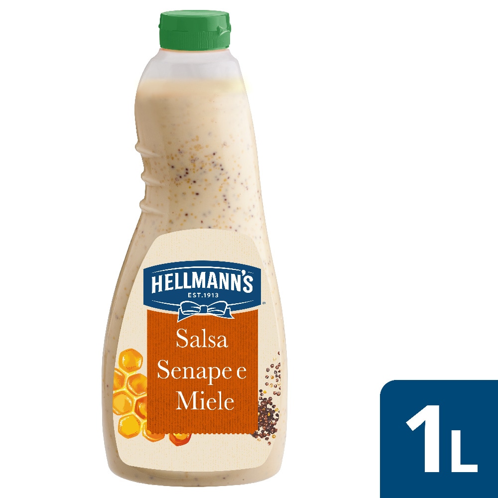 Hellmann's Salsa Honey Mustard 1L - I Dressing Hellmann’s ti aiutano a creare con facilità insalate sempre nuove e gustose.