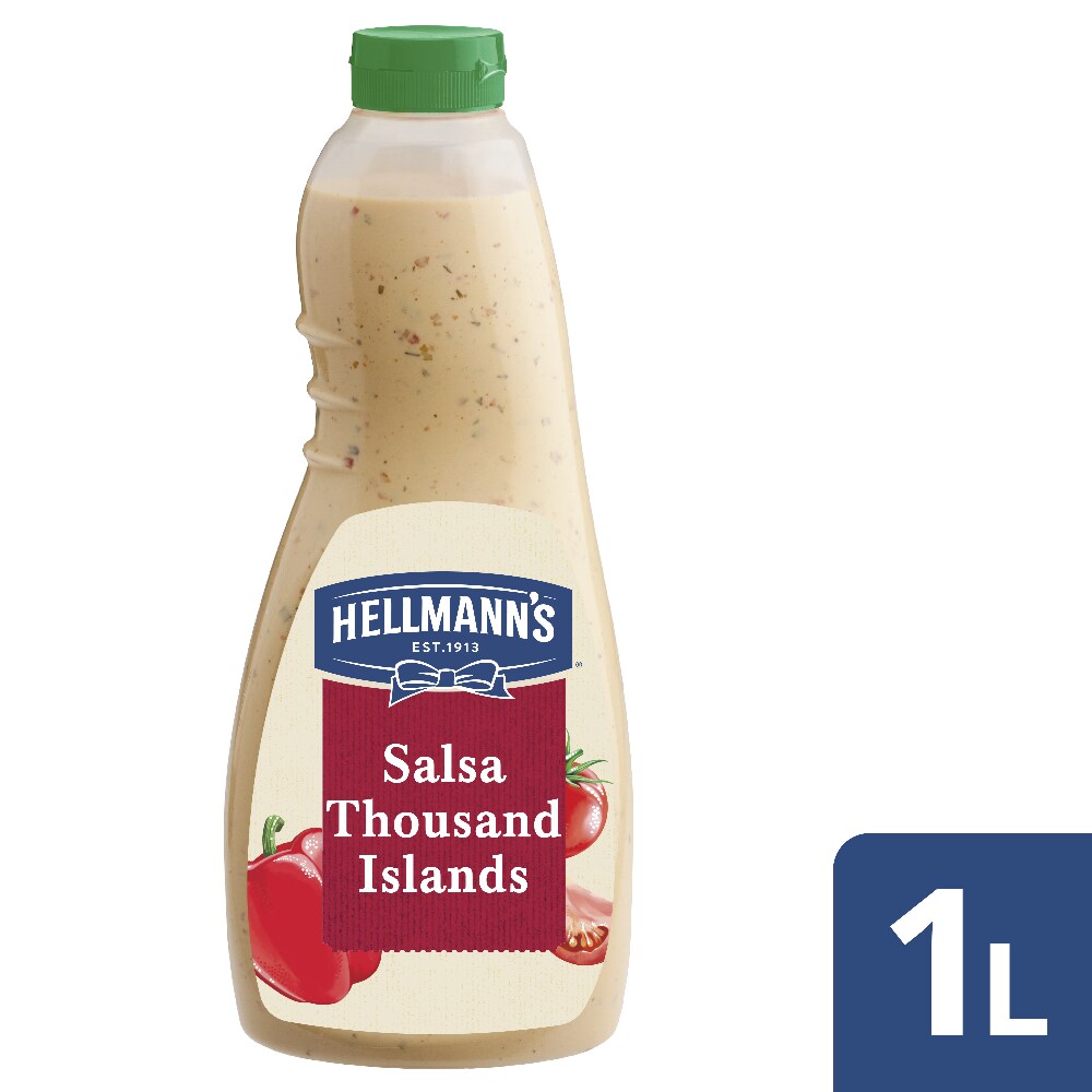 Hellmann's Salsa Thousand Islands 1L - I Dressing Hellmann’s ti aiutano a creare con facilità insalate sempre nuove e gustose.