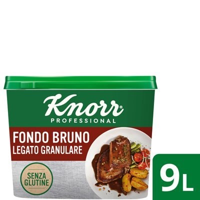 Fondo Bruno legato granulare senza glutine - Il fondo bruno legato è una salsa pronta per essere utilizzata in ogni momento della preparazione. È adatto a tutti perché senza glutine e senza glutammato.