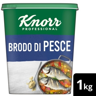 Knorr Professional brodo di pesce granulare 1Kg senza glutine senza lattosio