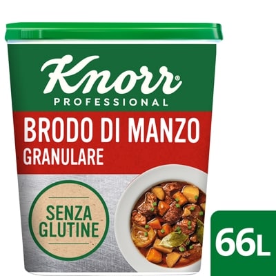 Knorr Brodo Manzo Granulare Senza Glutine 1 Kg - I nuovi brodi granulari Knorr: la stessa qualità di sempre, ora anche senza glutine.