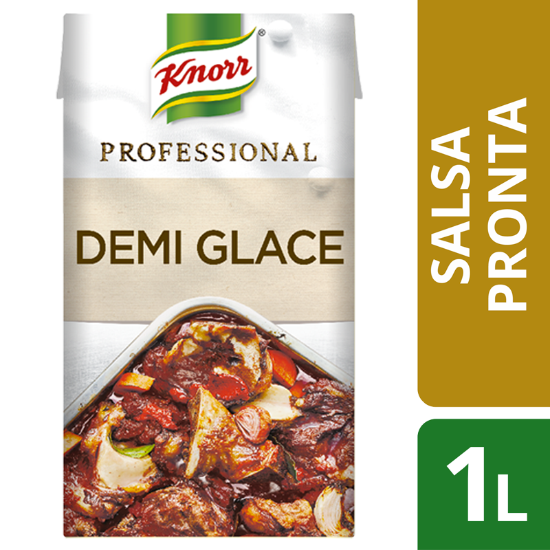 Knorr Professional Demi-Glace 1 Lt - Fondi e Demi Glace Knorr Professional: fatti proprio come li faresti tu, 100% naturali, pronti all'uso 365 giorni all'anno.