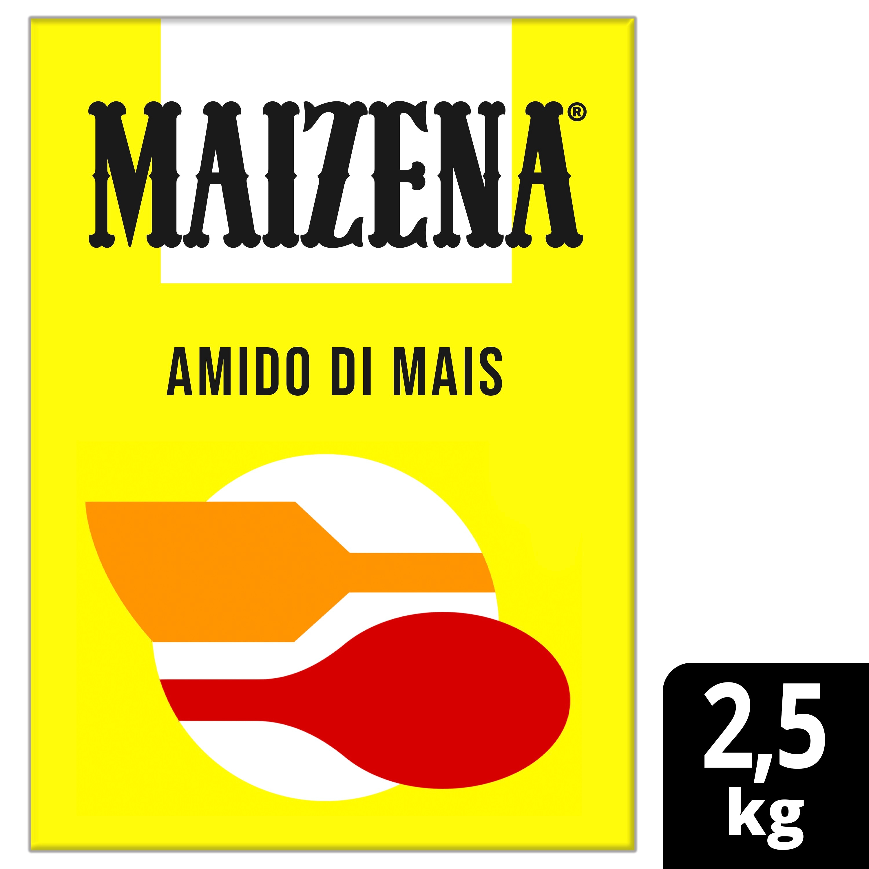 Maizena Amido di mais 2,5 Kg - Con l’amido di mais Maizena è possibile creare tante nuove ricette senza glutine, sia dolci che salate.