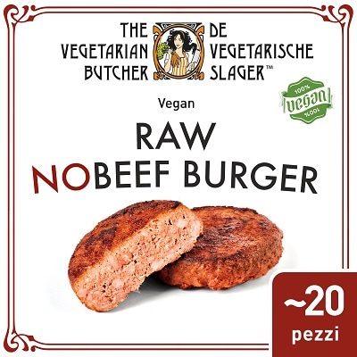 Raw NOBEEF Burger 2,26 kg - “The Vegetarian Butcher mi permette di accontentare i miei ospiti, senza complessità aggiuntive in cucina o durante il servizio.”