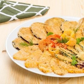 Gran piatto di verdure gratinate