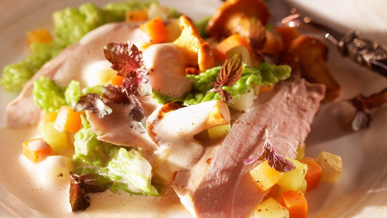 Petto di fagiano con verdure invernali – - Ricetta