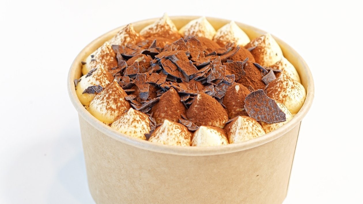 Tiramisù 2.0 con sfoglie di cioccolato take away – - Ricetta