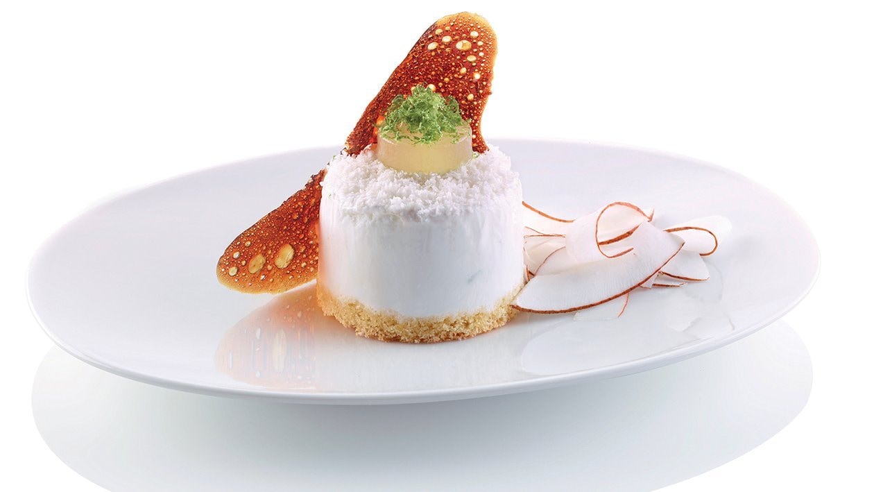Bavarese al cocco e lime