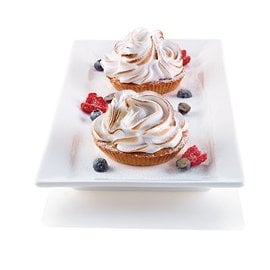 chibouste e meringa su frolla di sesamo