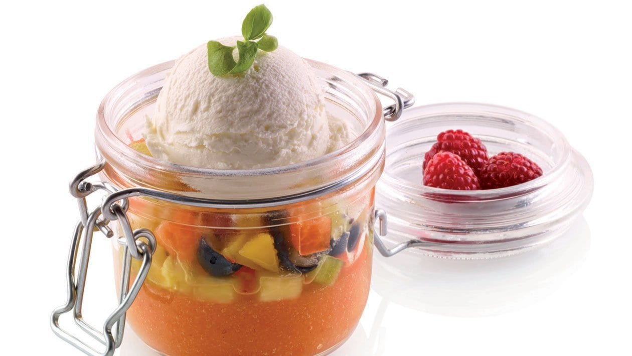 Gelèe di frutta al limoncello con gelato fior di latte – - Ricetta