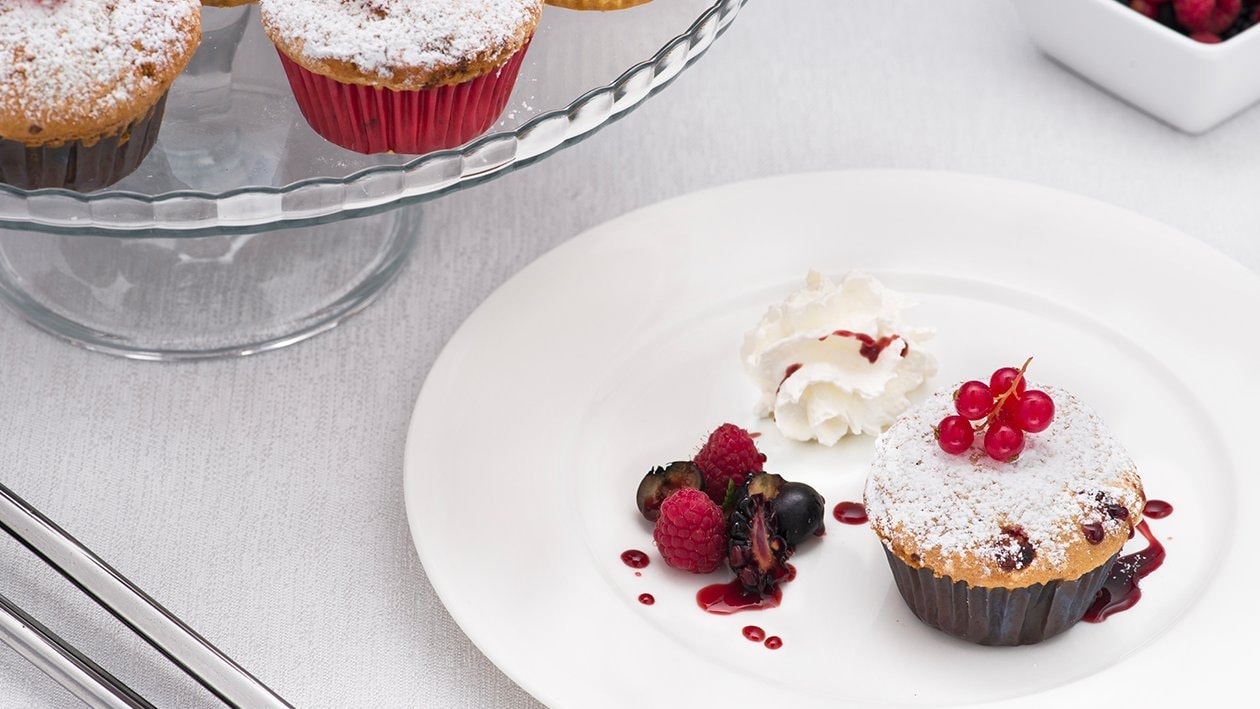 Muffin ai frutti di bosco e panna – - Ricetta