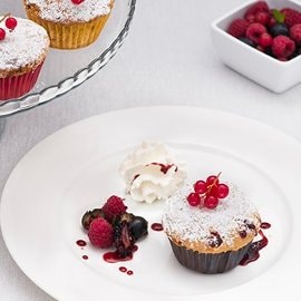 Muffin ai frutti di bosco e panna Muffin ai frutti di bosco e panna