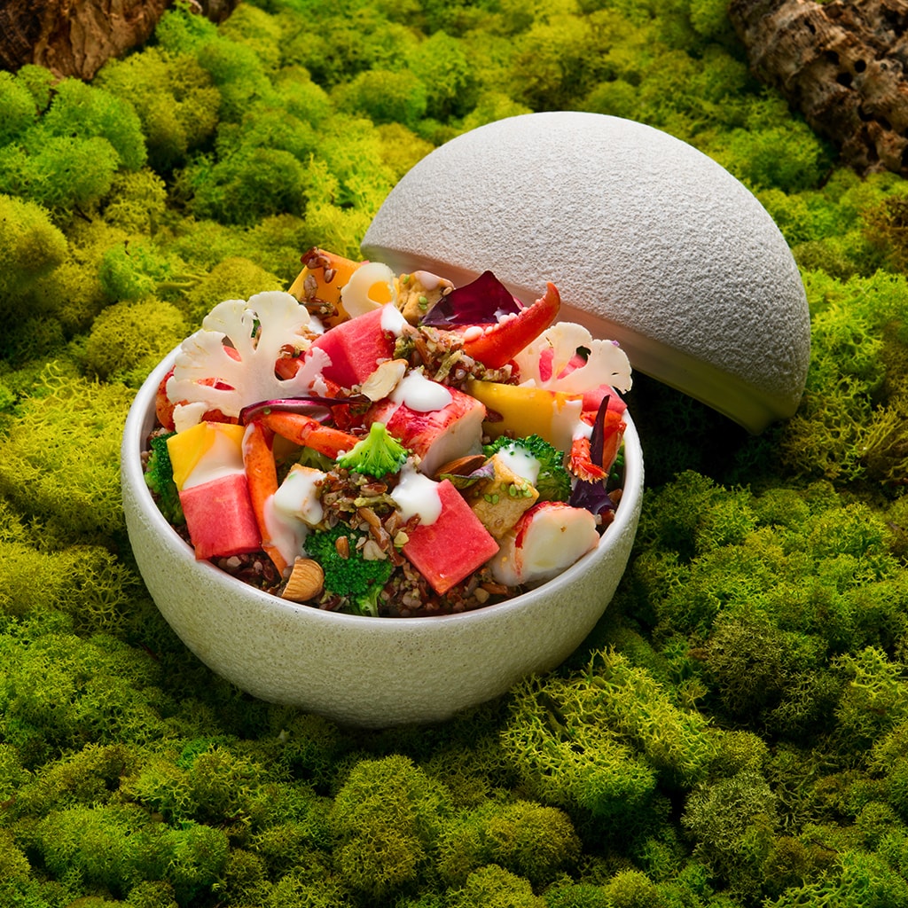 Riso rosso poke bowl