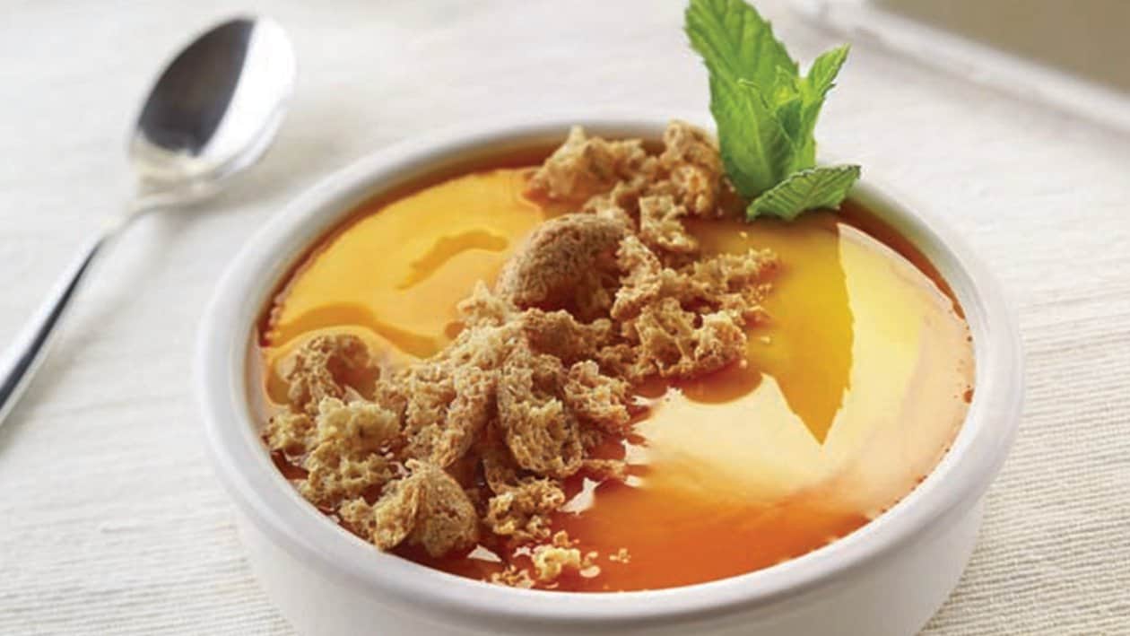 Catalana con topping al caramello e amaretto – - Ricetta