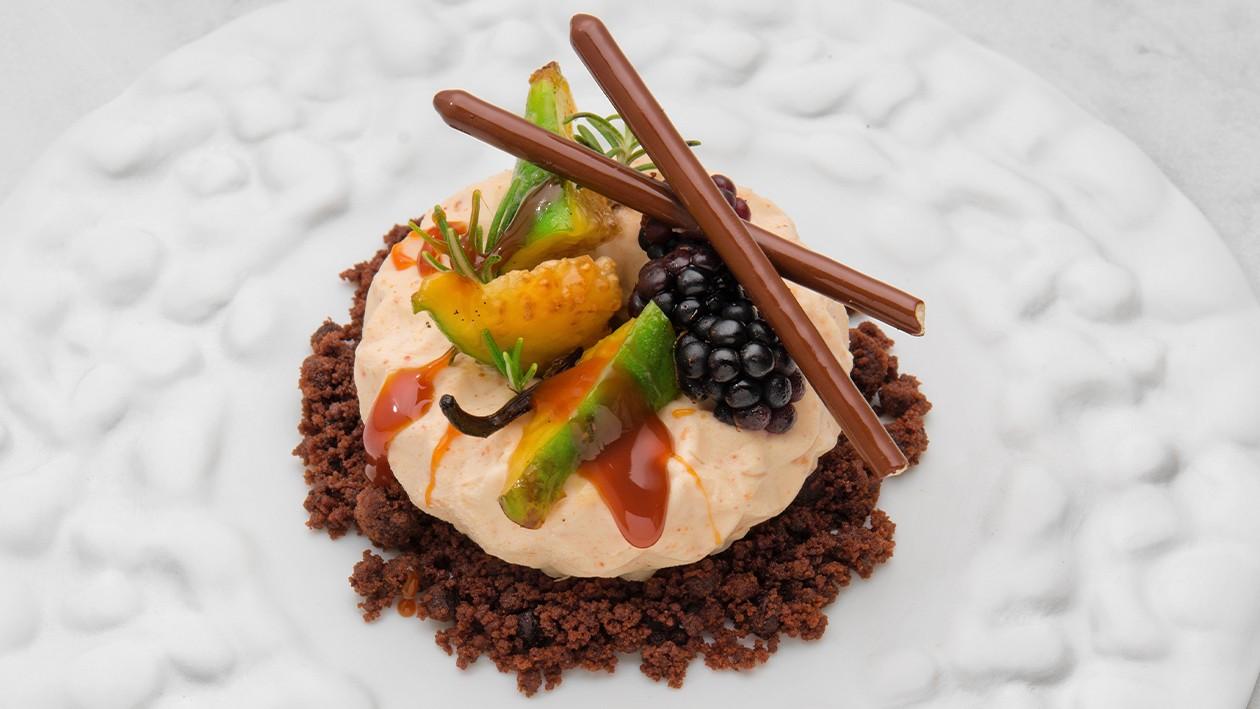 Cheesecake al burro di arachidi con fichi arrostiti alla vaniglia – - Ricetta