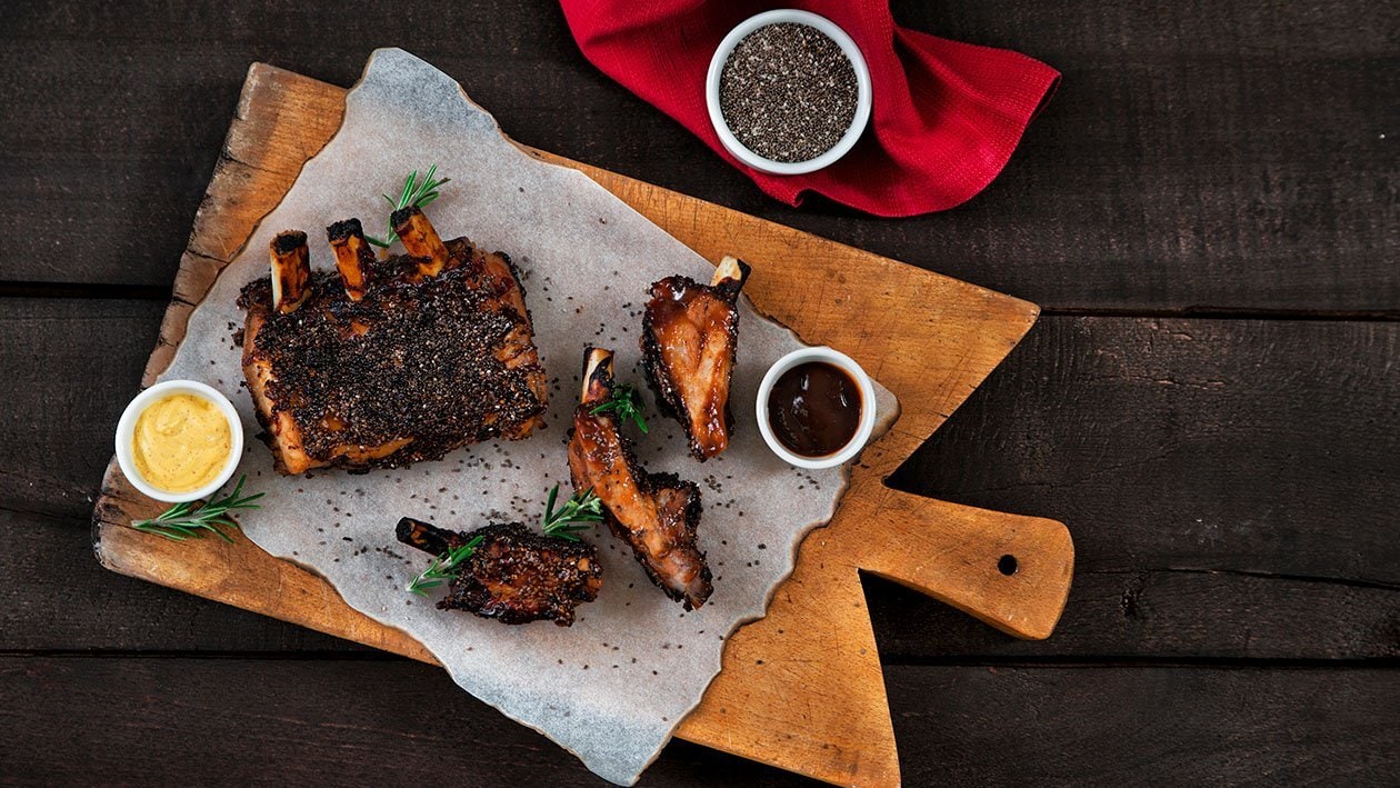 Costine di maiale alla barbecue e semi di chia – - Ricetta
