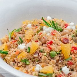 Cous Cous con zenzero e lime, ceci e rosmarino
