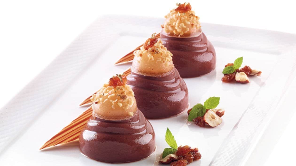 cremoso al fondente, rum, nocciole tostate e uva sultanina – - Ricetta