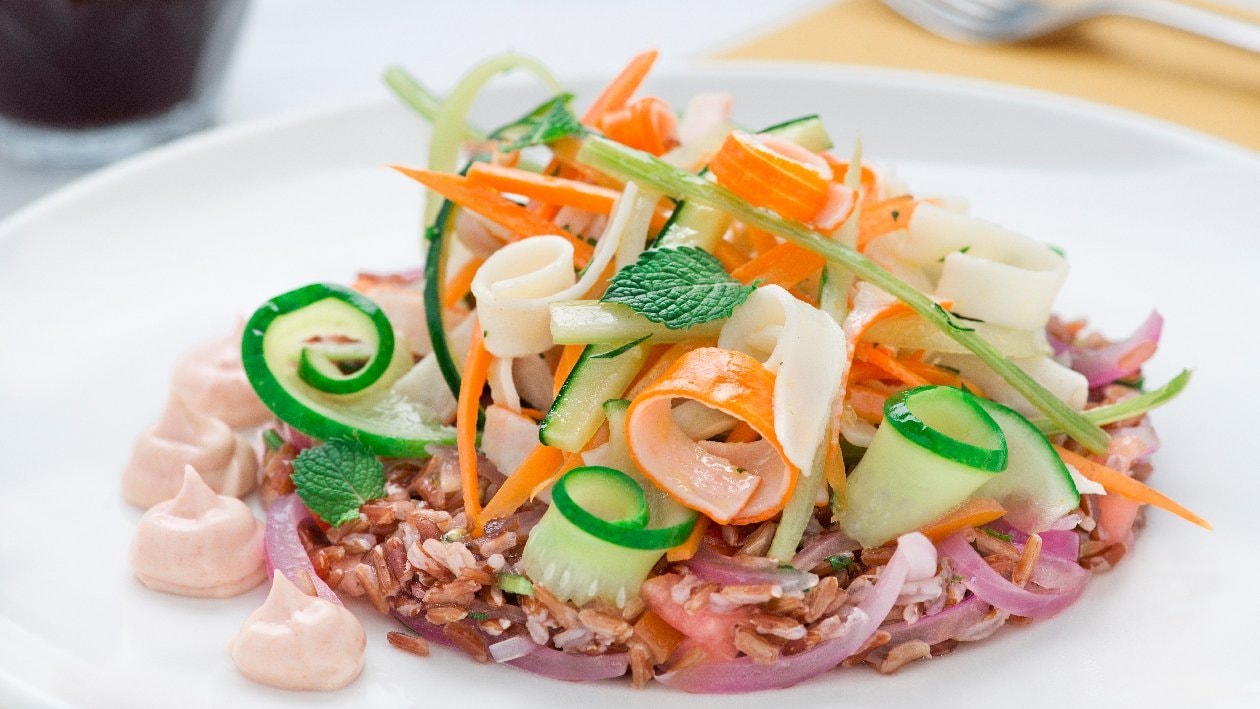Insalata di polpa di granchio e salsa cocktail alla Vodka – - Ricetta