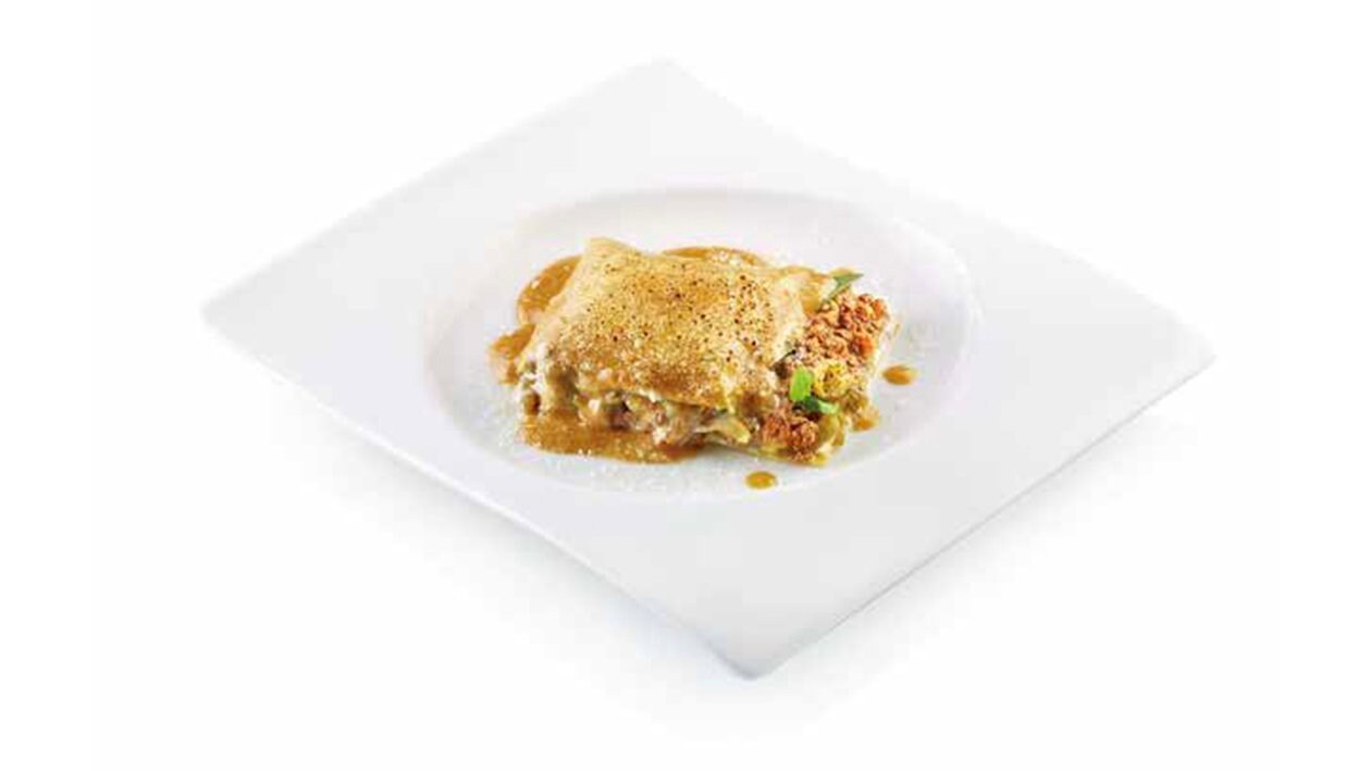 Lasagna con straccetti di manzo, melanzane e mozzarella – - Ricetta Lasagna con straccetti di manzo, melanzane e mozzarella – - Ricetta