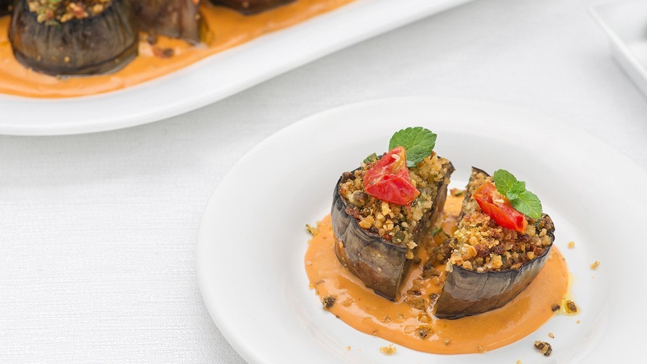 Medaglioni di melanzane alla mediterranea – - Ricetta