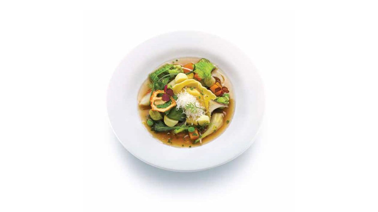 Minestrone con tortelloni di ricotta e spinaci – - Ricetta