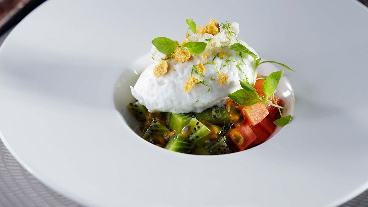 Mousse al cocco con frutta tropicale – - Ricetta