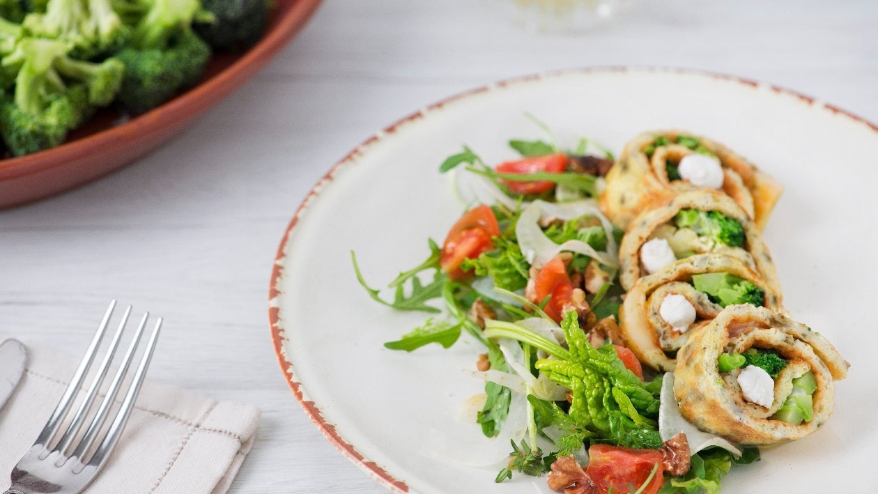 Omelette con broccoli, brie e pepe arlecchino – Ricetta