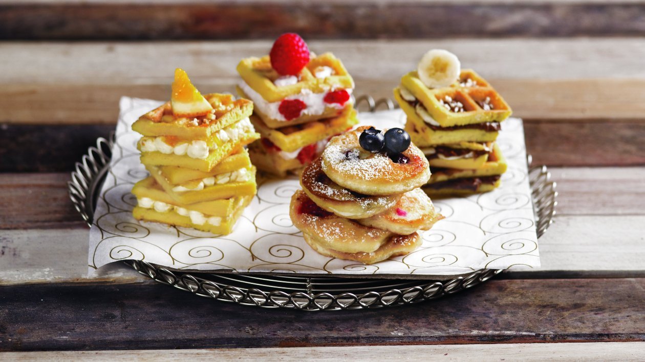 Pancake e Waffle assortiti – Ricetta