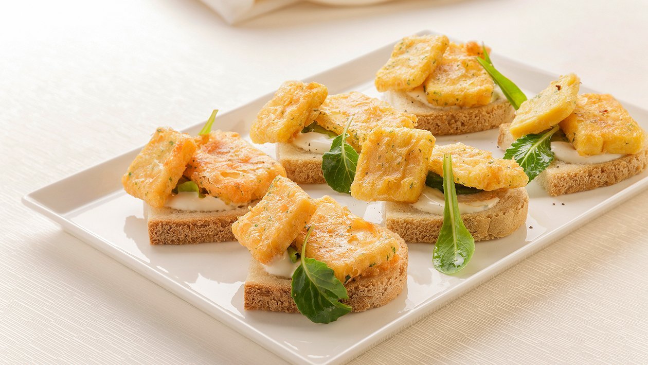 Pane e panelle con maionese lime e menta – - Ricetta