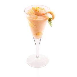 Sorbetto al limone, carote e zenzero