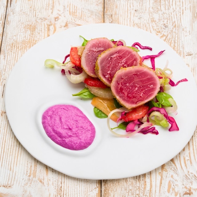 Tagliata di tonno agli agrumi Tagliata di tonno agli agrumi