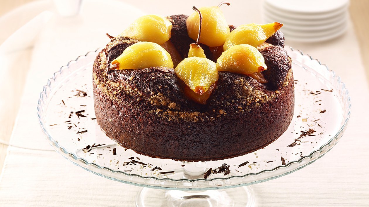 Torta al cioccolato e pere – - Ricetta