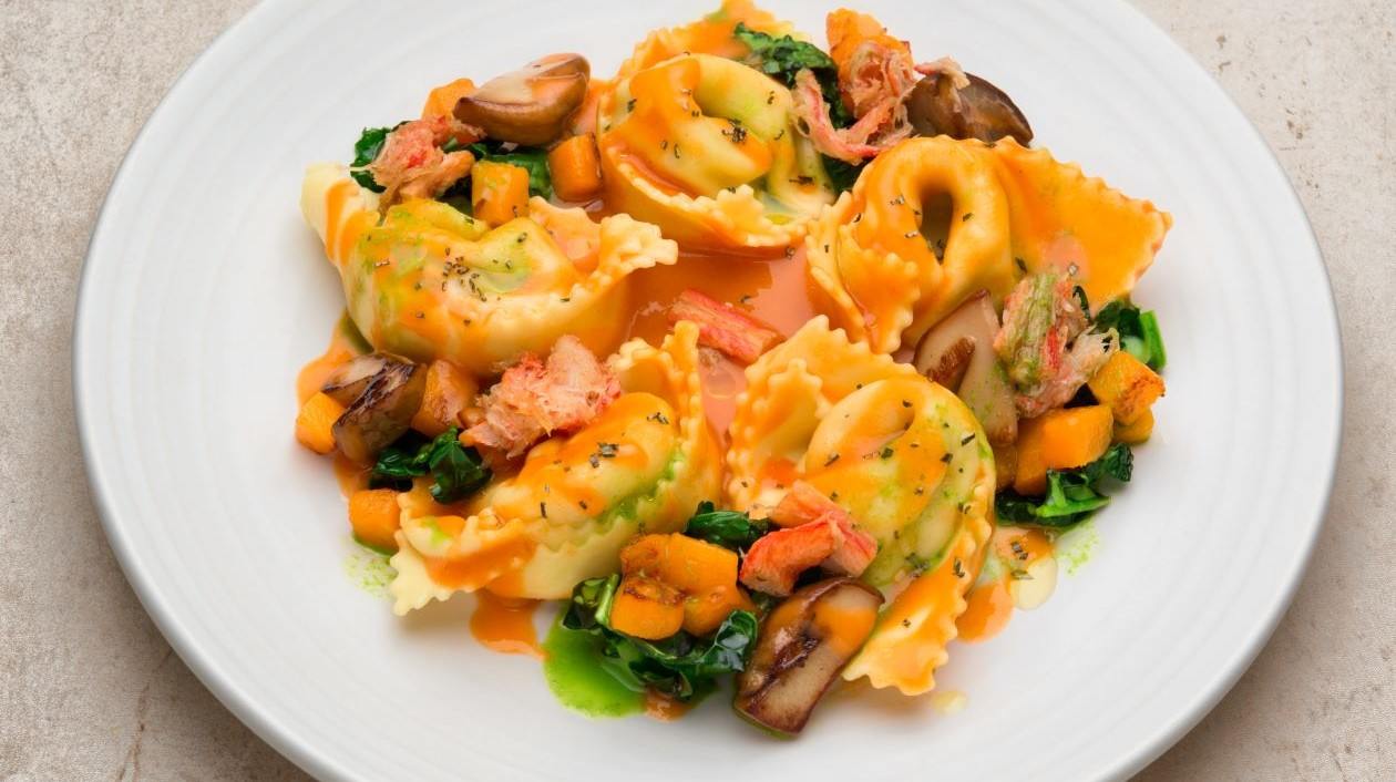 Tortelli di ricotta alla bisque di granchio blu – - Ricetta
