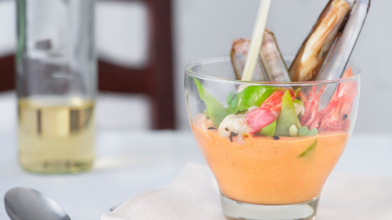 Zuppa cremosa ai gamberi con taccole e lemon grass – - Ricetta Zuppa cremosa ai gamberi con taccole e lemon grass – - Ricetta