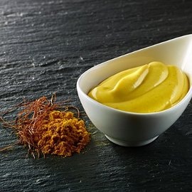 Salsa caesar al curry e zafferano Salsa caesar al curry e zafferano