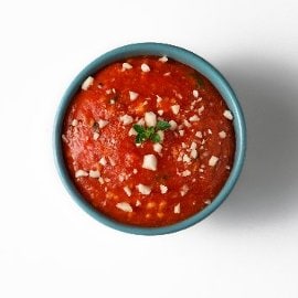 Salsa peperoni e mandorle
