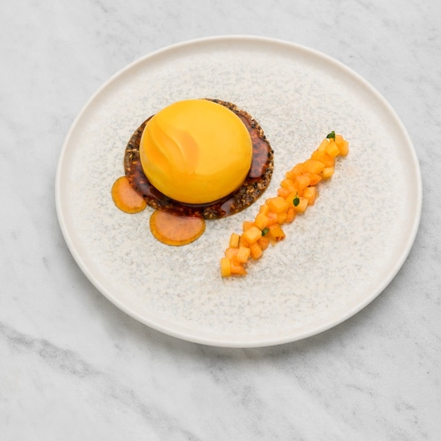 Semifreddo di catalana e pesche Semifreddo di catalana e pesche