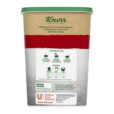 Knorr Brodo Manzo Granulare Senza Glutine 1 Kg - La nuova range di Brodi Knorr è la base perfetta per impostare i tuoi piatti. Senza glutine e senza glutammato .