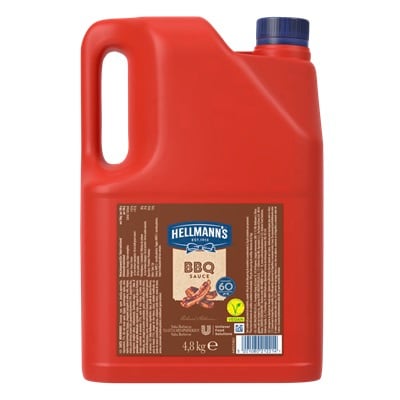 Hellmann's Barbecue sauce 4,8 Kg - Voglio offrire ai miei clienti cotture di carne in salsa BBQ all’altezza delle loro aspettative.