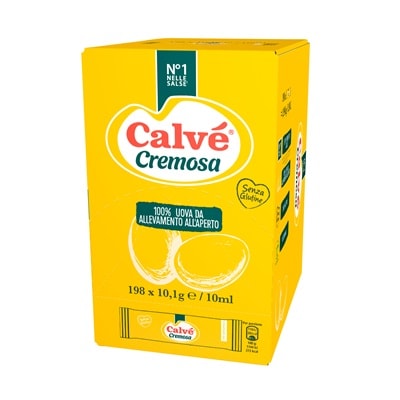 Calvé Cremosa monodose - Con le monodosi Calvé puoi offrire le salse dal tipico gusto italiano, in un formato che ti permette di tenere i costi sotto controllo.