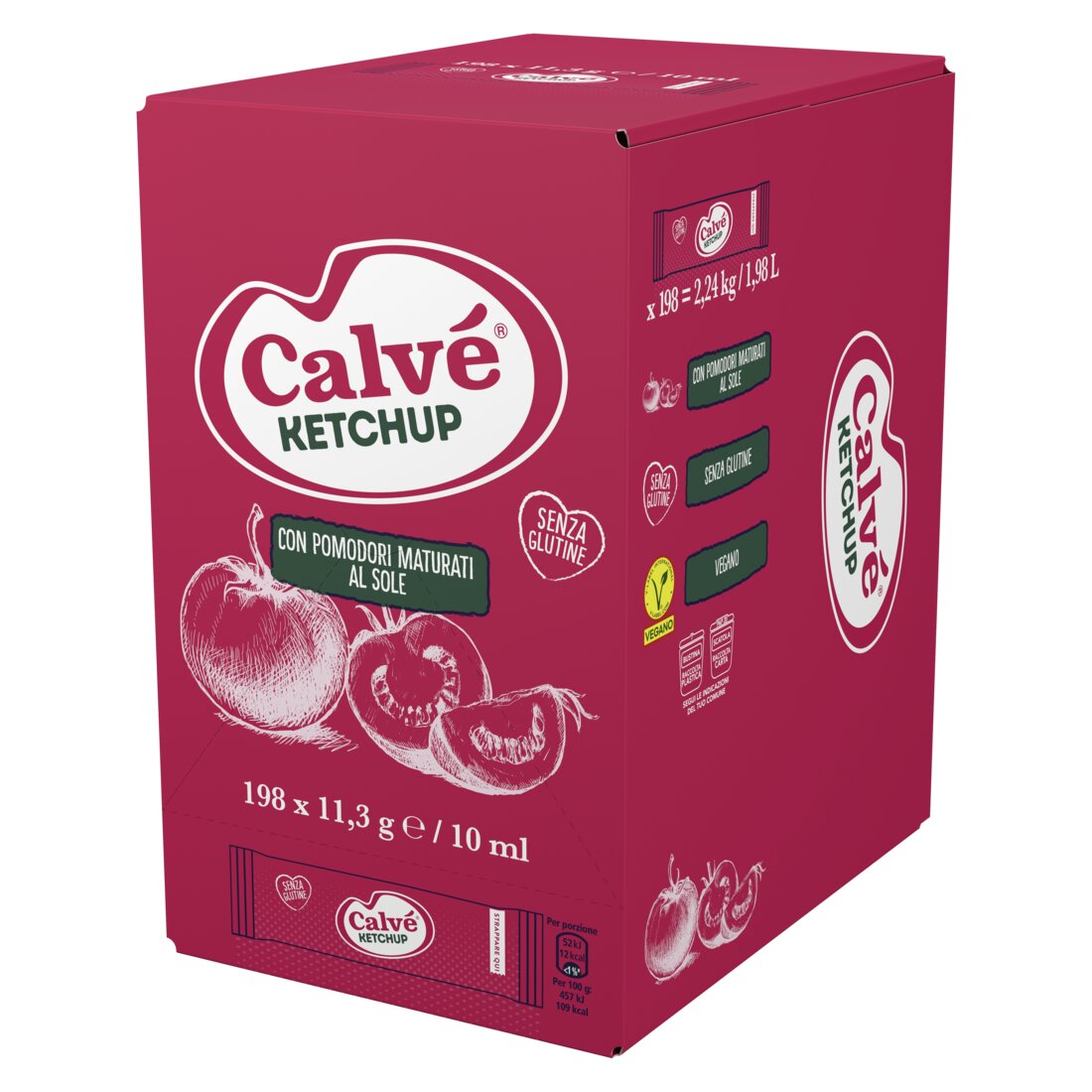 Calvé Ketchup monodose - Con le monodosi Calvé puoi offrire le salse dal tipico gusto italiano, in un formato che ti permette di tenere i costi sotto controllo.