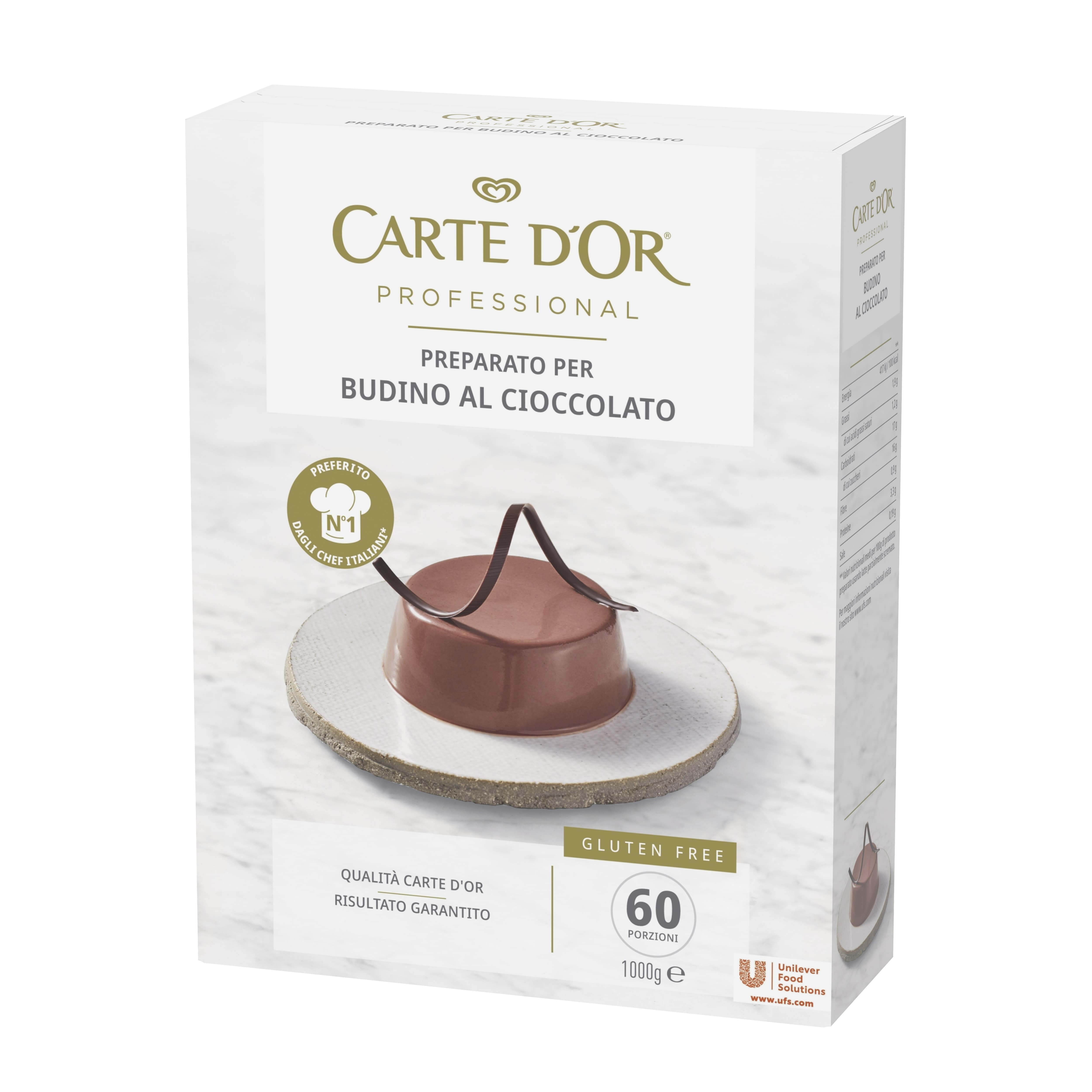 Carte D'Or Preparato Per Budino al Cioccolato Senza Glutine - 