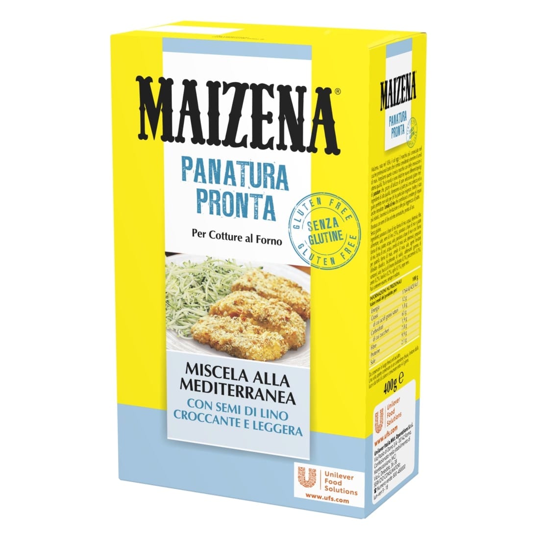 Maizena Panatura Mix Mediterranea - Gli ingredienti già miscelati permettono allo chef di abbreviare i tempi di lavorazione in cucina e di evitare i rischi di contaminazione da glutine