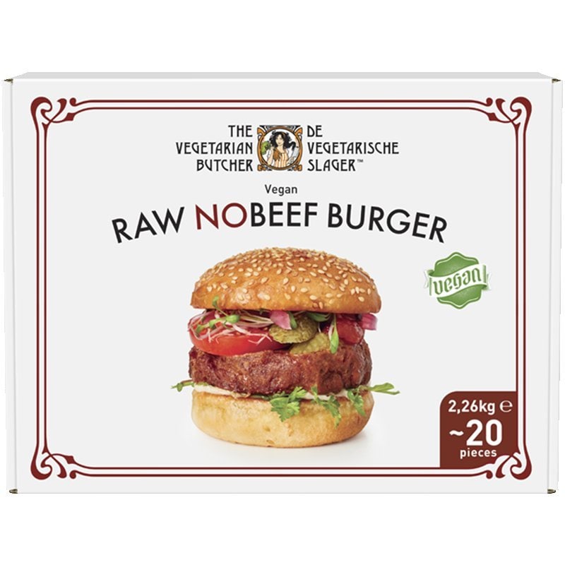 Raw NOBEEF Burger 2,26 kg - “The Vegetarian Butcher mi permette di accontentare i miei ospiti, senza complessità aggiuntive in cucina o durante il servizio.”